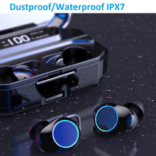 Load image into Gallery viewer, TWS G02 Bluetooth Earphones V5.0 Wireless Headphones 9D Stereo Music IPX7 Waterproof Earbuds with 3300mAh Long Battery Life
