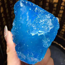 Load image into Gallery viewer, 1pcs Beautiful 100% Natural Sea Sapphire Raw Stone Natural Aquamarine Crystal Reiki Healing
