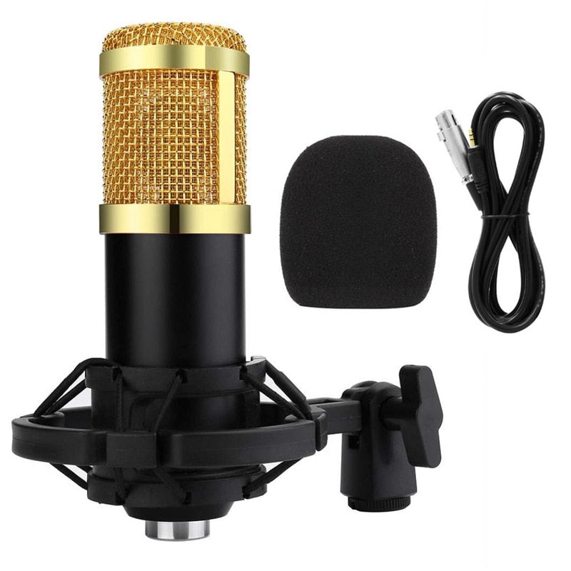 BM 800 Professional Studio Condenser Microphone; Live Broadcasting For PC