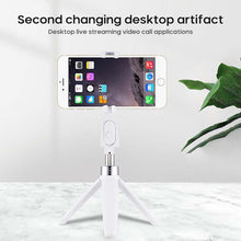 Load image into Gallery viewer, 3 In1 Bluetooth Wireless Selfie Stick Tripod Foldable
