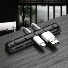 Load image into Gallery viewer, Desktop Cord Manager Data Cable Fixed Buckle Charging USB Cable Wrapper Device Wire Winder Earphone Cable Hub
