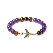 Load image into Gallery viewer, Jet, Lava Bracelet; Pulseira 8mm Natural Stone; Onyx; Tigers Eye
