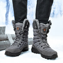 Load image into Gallery viewer, Men Winter Snow Boots; Super Warm; Outdoors Hiking ; High Quality Waterproof Leather High Top
