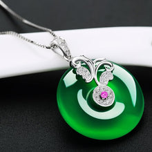 Load image into Gallery viewer, Natural Hetian Jade Butterfly Pendant; Varied Colors; 925 Silver Necklace

