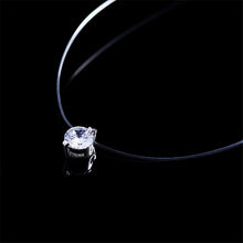 Load image into Gallery viewer, Choker Invisible Fish Line Crystal Necklace Pendants Neck Zircon Women
