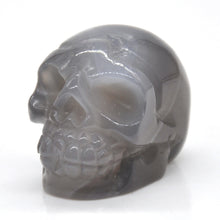 Load image into Gallery viewer, Natural Stone &amp; Crystal Carved Skull Decoration 1.5 Skull Statue; Healing; Reiki Figurine; Spiritual
