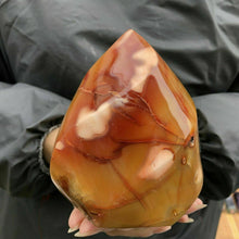 Load image into Gallery viewer, 80-550g Natural Carnelian Jasper Flame Quartz Crystal; 80-550g Wand Specimen Point
