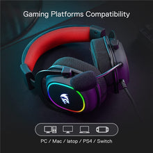 Load image into Gallery viewer, Redragon H510 Zeus X Wired Gaming Headset RGB Lighting 7.1 Surround Sound Multi Platforms Headphone Works For PC PS4
