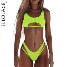 Load image into Gallery viewer, Ellolace Bikini Hollow Out-High Cut Micro Swimwear 2022 Stylish

