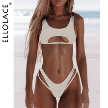 Load image into Gallery viewer, Ellolace Bikini Hollow Out-High Cut Micro Swimwear 2022 Stylish
