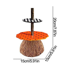 Load image into Gallery viewer, Broomstick Snack Bowl Stand; Witch; Halloween
