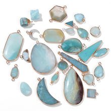 Load image into Gallery viewer, Amazonite Natural Stone; Pendant, Bracelet, Charm; Blue Semi-Precious Jewelry
