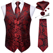 Load image into Gallery viewer, Men&#39;s Vest &amp; Tie Combo Set;  Classy, Wedding, Party, Business
