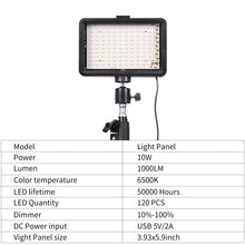 Load image into Gallery viewer, Photography LED Video Light Kit; Photo Studio Lighting; Panel Lamp With Tripod; RGB Filters
