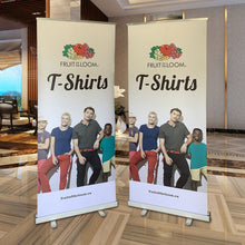 Load image into Gallery viewer, Free Shipping and design 33&quot;x79&quot; Roll Up Banner Stand Trade Show Sign  flag  Display Pop Up publicitaire Advertising Solutions
