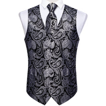 Load image into Gallery viewer, Men&#39;s Vest &amp; Tie Combo Set;  Classy, Wedding, Party, Business
