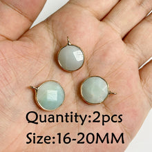 Load image into Gallery viewer, Amazonite Natural Stone; Pendant, Bracelet, Charm; Blue Semi-Precious Jewelry

