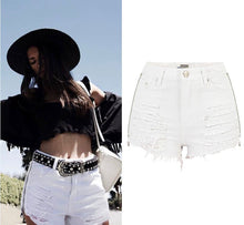 Load image into Gallery viewer, European Styling Ripped Denim Summer Shorts
