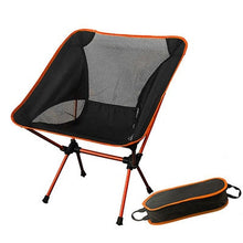 Load image into Gallery viewer, New Outdoor Ultralight Folding Moon Chairs Portable Fishing Camping Chair Foldable Backrest Seat Garden Office Home Furniture
