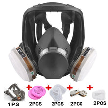 Load image into Gallery viewer, 3 Interface Gas Mask with Filter Cotton and Box Full Face Facepiece Respirator
