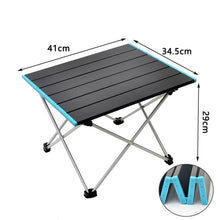 Load image into Gallery viewer, Ultralight Portable Folding Camping Table Foldable Outdoor Dinner Desk High Strength Aluminum Alloy For Garden Party Picnic BBQ
