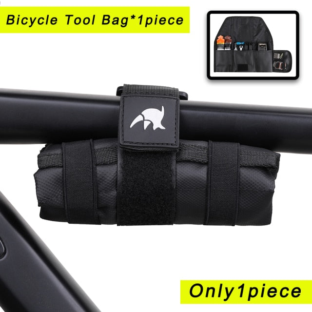 Rhinowalk Bicycle Bag Set; Waterproof, Handlebar Pannier, Frame Top Saddle Style, For Long Distance Trips