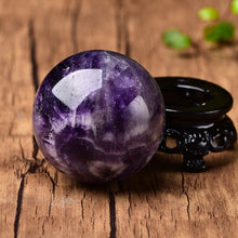 Load image into Gallery viewer, Natural Crystal Dream Amethyst Ball Polished Globe; Reiki Healing Stone
