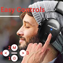 Load image into Gallery viewer, ZOHAN Electronic Headset 5.0 Bluetooth Earmuffs shooting Ear Protection Wireless Headphones Noise Canceling Charging for Music
