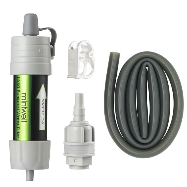Miniwell Outdoor Portable Survival Water Filter Can Drink Water Directly for Camping Emergency Kit