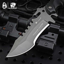 Load image into Gallery viewer, HX OUTDOORS TRIDENT Survival Knife Army Hunting 58HRC Full Tang Straight Knives Essential Tool for Self-defense Outdoor Tools
