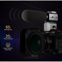 Load image into Gallery viewer, On-Camera Mono Shotgun Microphone for YouTube Vlog Live Streaming DSLR DV Camcorder Video Sound Recorder
