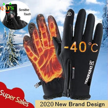 Load image into Gallery viewer, Outdoor Winter Gloves Waterproof Moto Thermal Fleece Lined Resistant Touch Screen Non-slip Motorbike Riding
