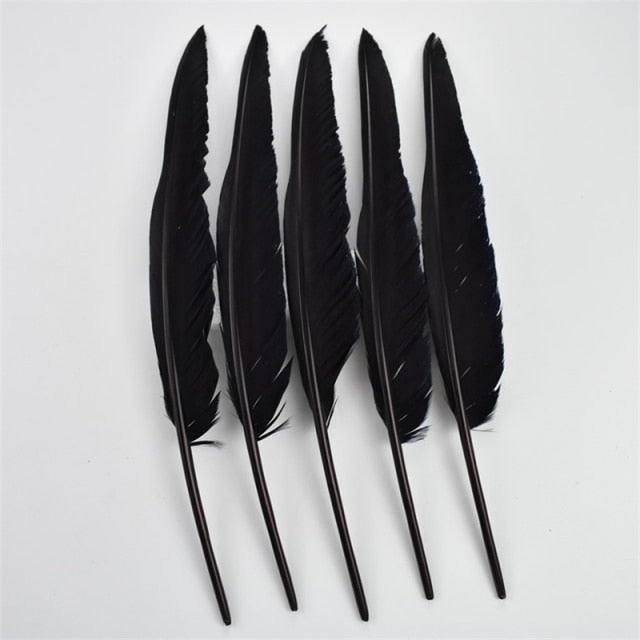 20Pcs Black Pheasant Feathers for Crafts Wedding Party Decoration Cock Goose Ostrich Feather DIY Accessories Dream Catcher Plume