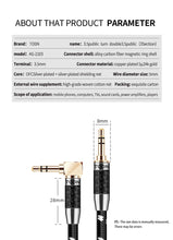 Load image into Gallery viewer, TODN Aux Cable Jack 3.5MM To 3.5MM Audio Cable Jack Speaker Cable For iPhone Computer Car Speaker For iPad For Huawei Xiaomi
