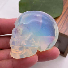 Load image into Gallery viewer, 50mm Natural Opal Handmade Skull Crystal Healing Reiki Home Decor Ston
