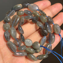 Load image into Gallery viewer, 8-10mm Natural Irregular Amazonite Apatite Larimar Quartz Gem Stone Beads
