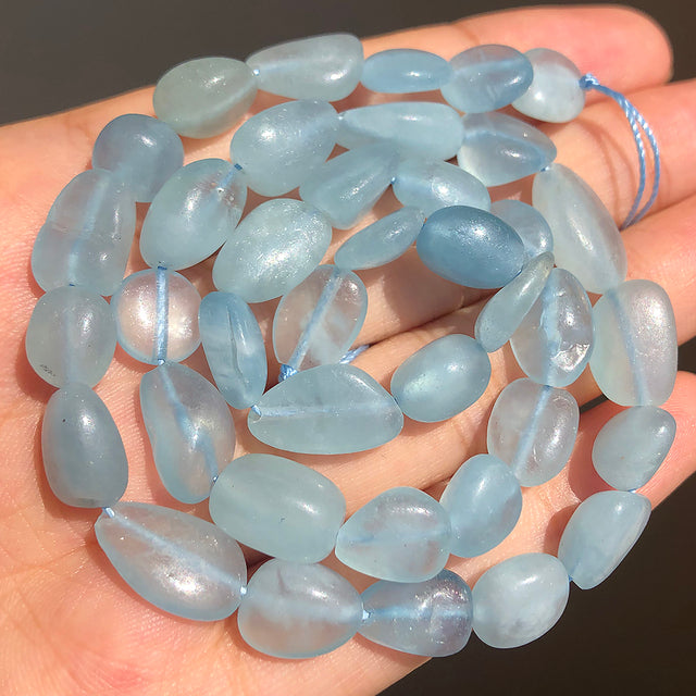 8-10mm Natural Irregular Amazonite Apatite Larimar Quartz Gem Stone Beads