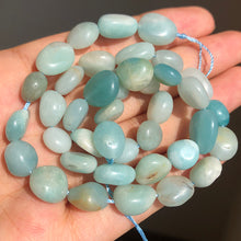 Load image into Gallery viewer, 8-10mm Natural Irregular Amazonite Apatite Larimar Quartz Gem Stone Beads
