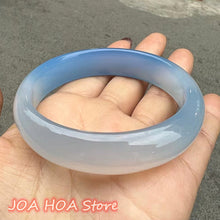 Load image into Gallery viewer, Rare Natural Blue Original Ecological Texture Exquisite Jade Bangle
