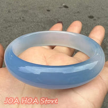 Load image into Gallery viewer, Rare Natural Blue Original Ecological Texture Exquisite Jade Bangle
