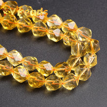 Load image into Gallery viewer, 5A Quality Genuine Faceted Citrines Beads Yellow Crystal  Loose Charm Beads For Jewelry Making DIY Bracelets For Women 6 8 10mm
