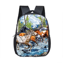 Load image into Gallery viewer, Horse Backpack; Children School Bags;  Kindergarten School Backpacks; Book Bag
