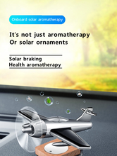 Load image into Gallery viewer, Car Air Freshener Solar Airplane Ornament
