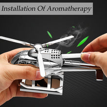 Load image into Gallery viewer, Helicopter: Solar Powered Blades: Aromatherapy Ornament: Home/Vehicle Gift
